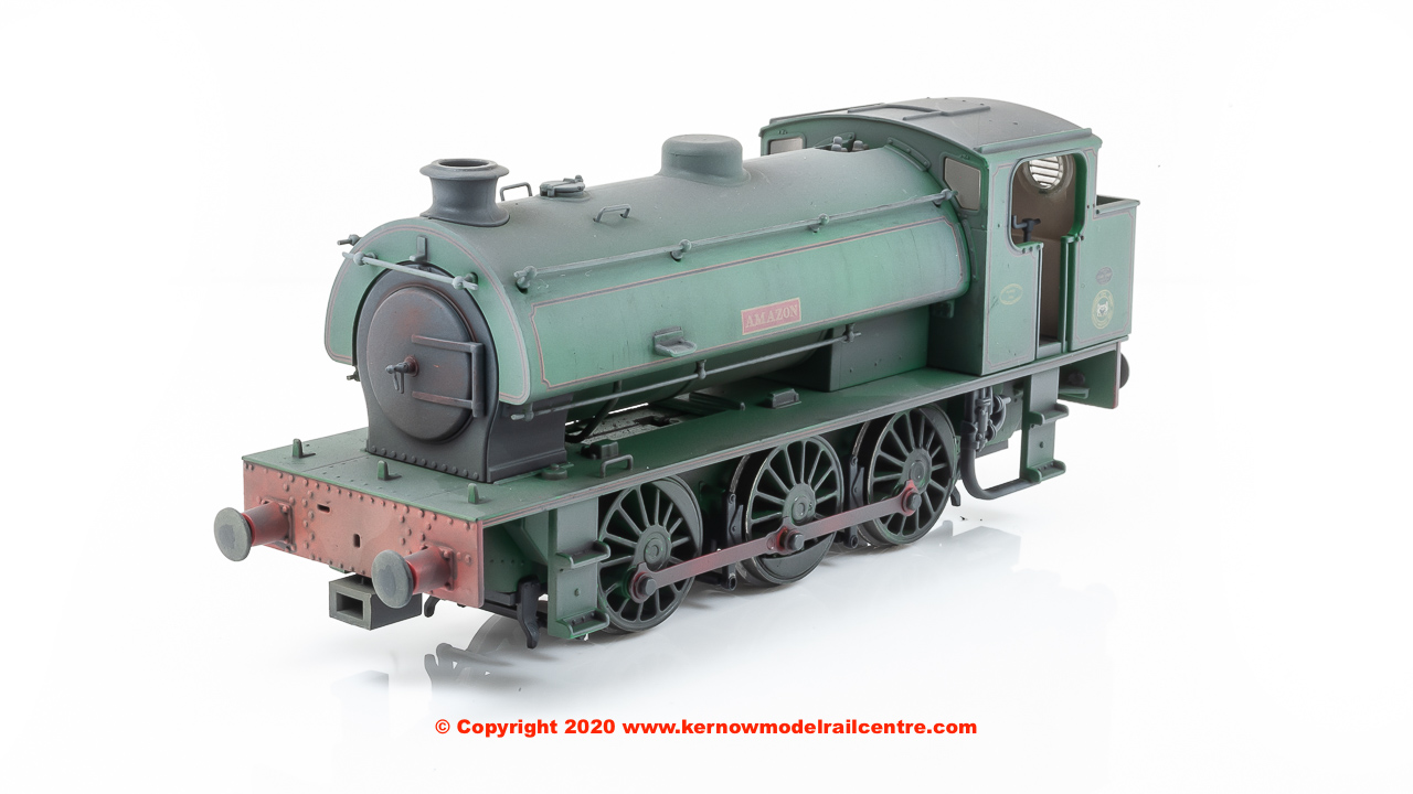 E85004 EFE Rail Class J94 0-6-0 Steam Locomotive "Amazon" in Green livery with weathered finish